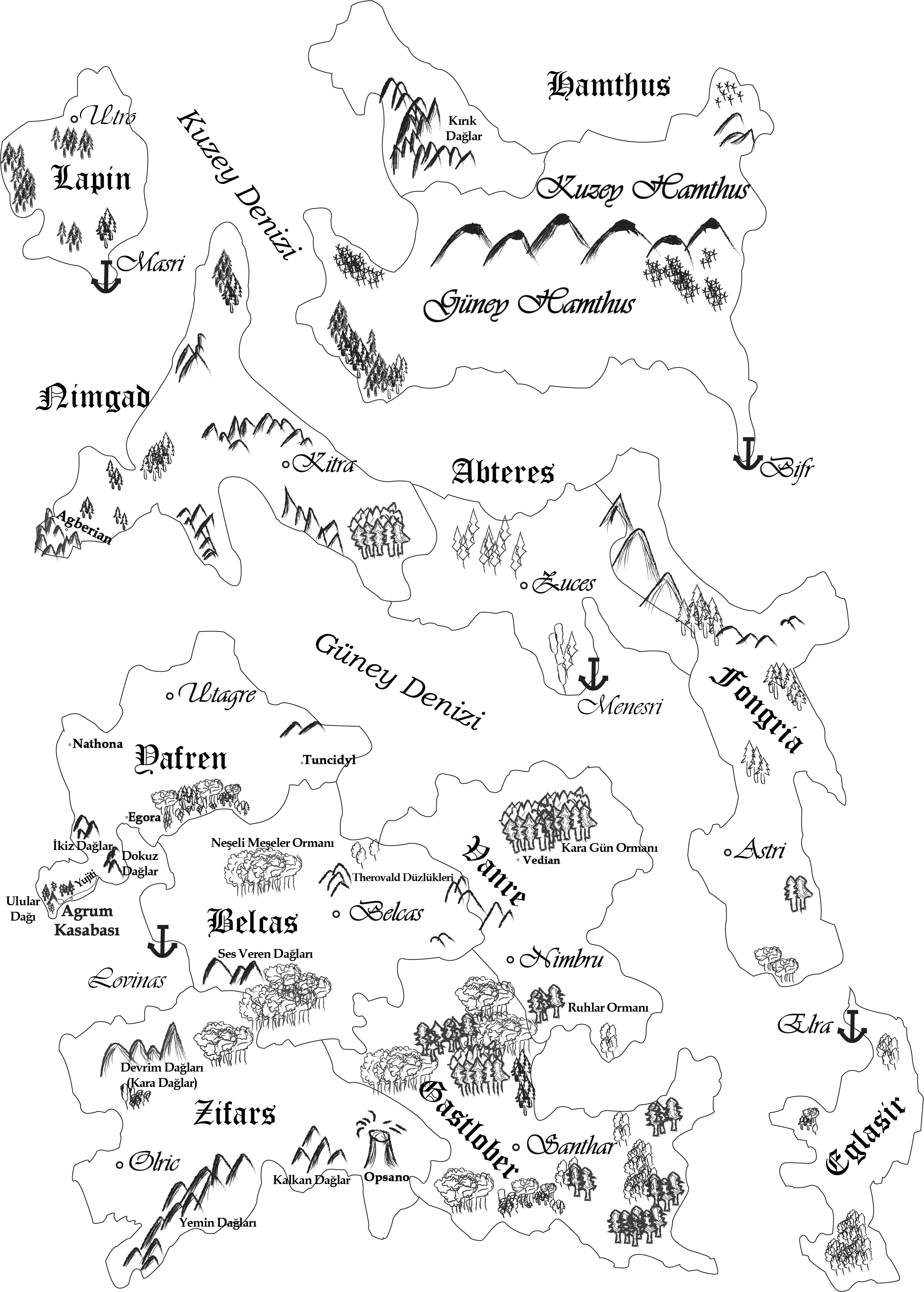 Adalar Krallıkları Harita